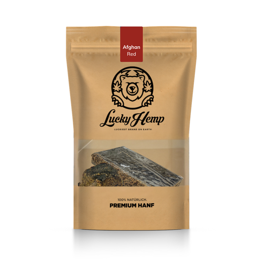 Roter Afghane mit Sichtfenster