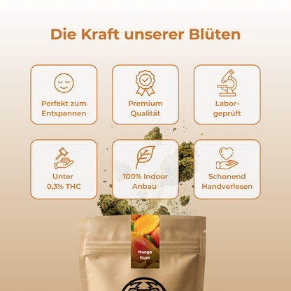 Mango Kush Ökopack Blüten Lucky Hemp
